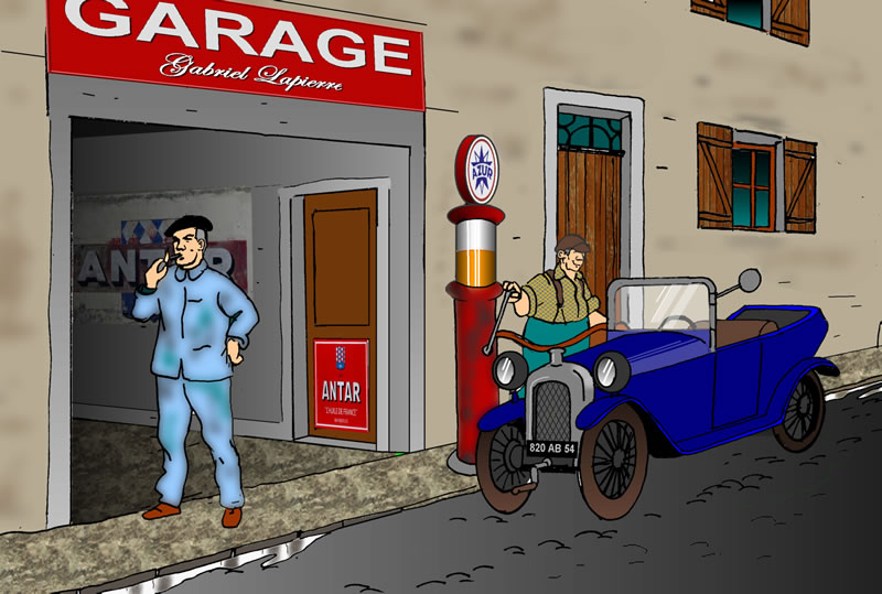 Garage Gabriel LAPIERRE dans les années 1950